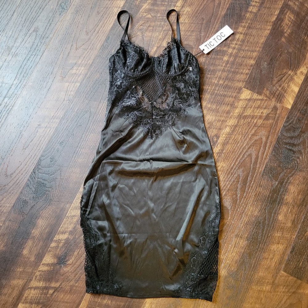 NWT Tic Toc Lingerie Style Dress